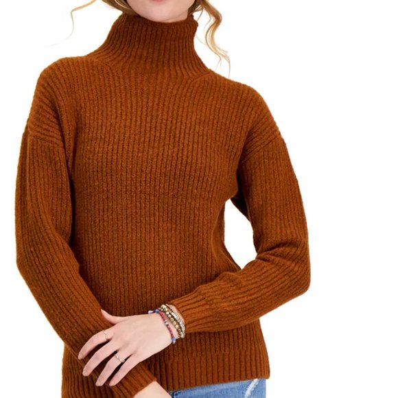 NWT |  Brown Chunky Turtleneck Sweater - Picture 1 of 1
